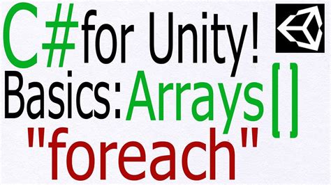 Unity C# Tutorial - Basics: foreach - execute code for all GameObjects in an array - YouTube