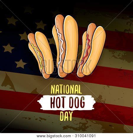 National Hot Dog Day Vector & Photo (Free Trial) | Bigstock