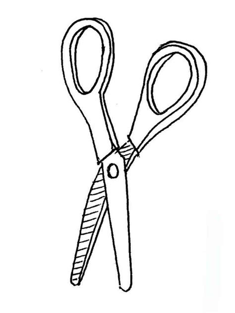 Scissors coloring pages