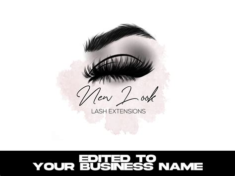 LASH LOGO DESIGN Eyelash Logo Logo Design Premade Logo - Etsy Denmark