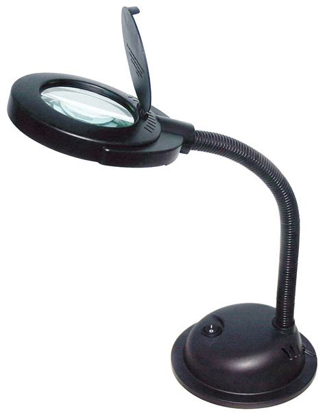 LUMAPRO Round Magnifier Light: Magnifier Light, 1.75x, 320 lm, 3 Diopter, Black, Round - 10C905 ...