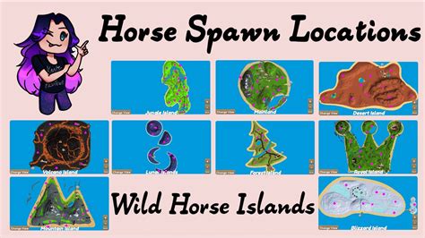 Horse Spawn Locations in Wild Horse Islands - YouTube