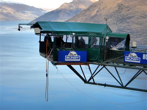 Bungy jumping sky swing Queenstown South Island New Zealand 11