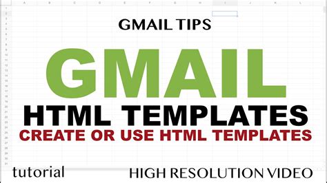 Gmail - Use HTML Templates: Email with HTML & CSS - YouTube