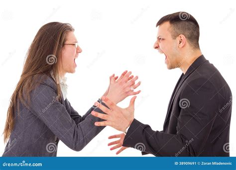 Angry Couple Fighting And Shouting At Each Other Stock Photo - Image: 38909691