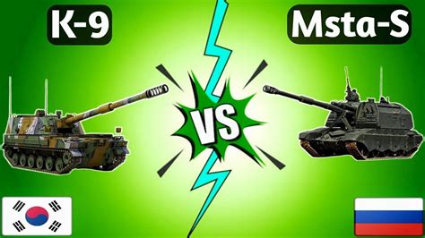 K9 Thunder VS Msta-S Self-Propelled Artillery (Howitzer) - YouTube