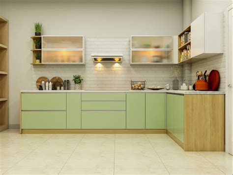 Modern L Shape Wooden Modular Kitchen, Rs 67410 /sq ft Rahul Enterprise | ID: 23192094788