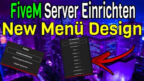 FiveM Server einrichten | Neues Default Menü Design! [Deutsch/Germany ...