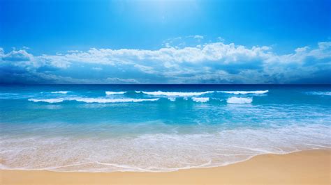 Free Wallpaper Of Natural Scenery-blue Sea | Free Wallpaper World