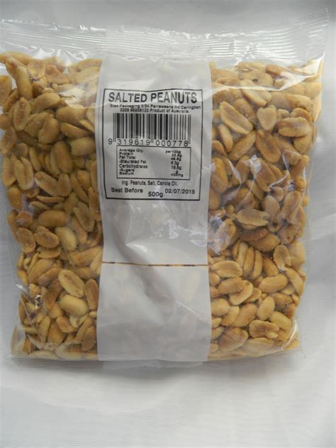 SALTED AUSTRALIAN PEANUTS 500g - Stax Foods