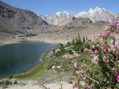 Gojal valley – Borith Lake with Water and Flowers – Paki Mag