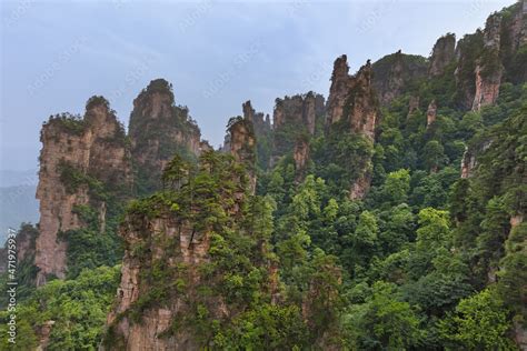 Tianzi Avatar mountains nature park - Wulingyuan China Stock Photo ...