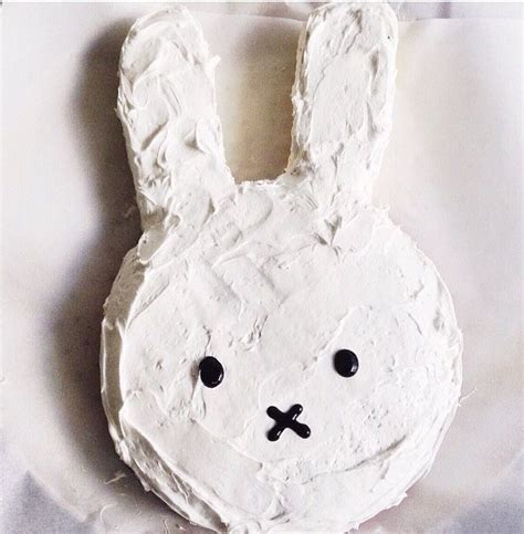 DIY Miffy Cake | Miffy cake, White birthday cakes, Baby birthday cakes