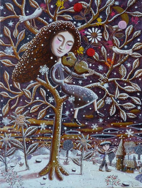 Snowy Tree Painting at PaintingValley.com | Explore collection of Snowy ...