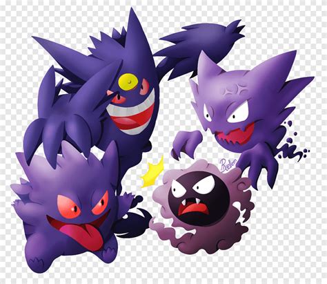 Gastly haunter gengar pokémon, gastly, púrpura, fondo de pantalla de la ...