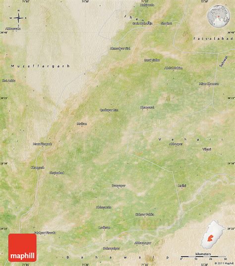 Satellite Map of Multan