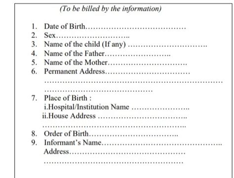 Download Odisha Birth Certificate form - Govtempdiary