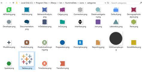 How to customise the icon for a new Alteryx tool category folder? - Born to VIZ