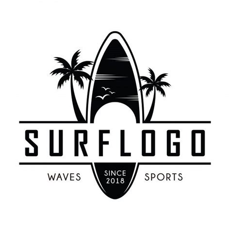 Premium Vector | Surfing logo | Logotipo de surf, Carteles de surf, Diseño de surf