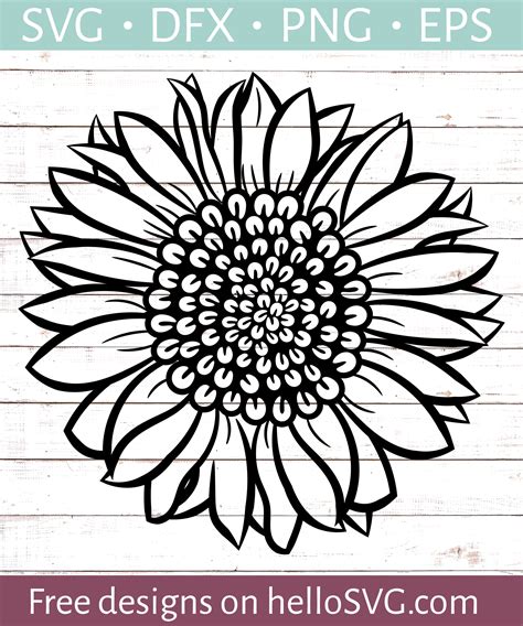 Vector Sunflower Pattern Svg Cut File Cricut Skinny Tumbler Template Svg Sunflower Svg Stencil ...