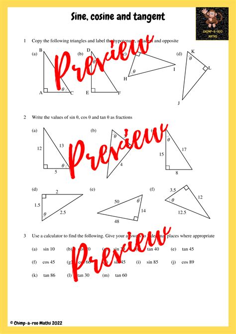 Trigonometry - Sine, Cosine and Tangent | Teaching Resources