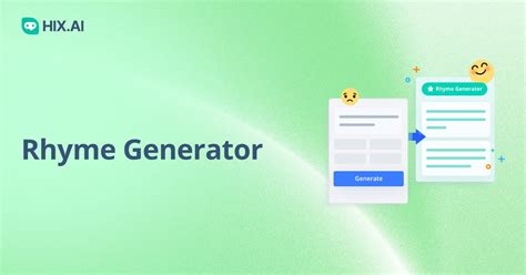 Rhyme Generator | HIX AI