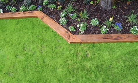 Wood Lawn Edging Ideas 1 - Decor Renewal | Wooden garden borders, Wood ...