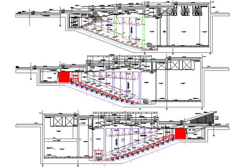 Auditorium Section CAD Drawing - Cadbull