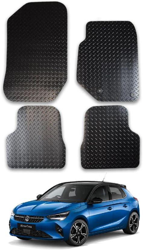 Car Mats for Vauxhall Corsa F (2020+) Tailored Fit Rubber Floor Mat Set ...