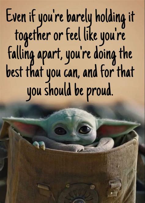 Pin by Penny Ronan on Baby Yoda in 2021 | Words to live by quotes, Yoda ...