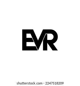 Evr Typography Letter Monogram Logo Design Stock Vector (Royalty Free ...