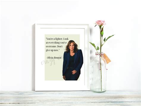 Olivia Benson SVU Digital Quote Print - Etsy