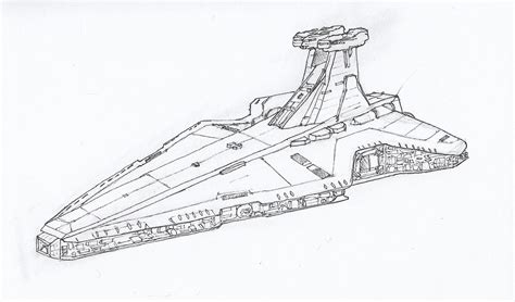 Venator-class Star Destroyer, drawn over five days. : r/drawing