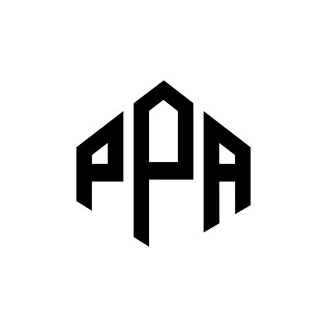 PPA letter logo design with polygon shape. PPA polygon and cube shape logo design. PPA hexagon ...