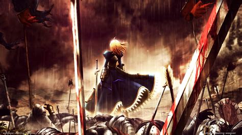 Video game screenshot, anime, Fate Series, Fate/Zero, Saber HD wallpaper | Wallpaper Flare