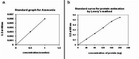 a The standard graph obtained for estimation of Ammonia; b The s... | Download Scientific Diagram