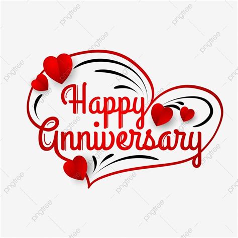 Happy Anniversary Love Vector Design Images