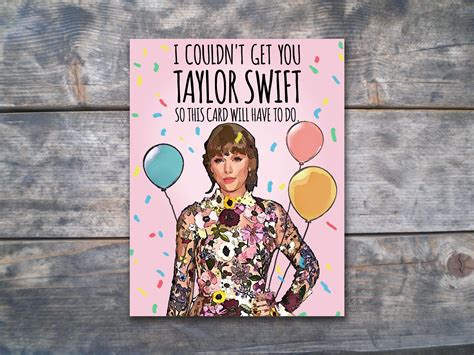 Taylor Swift Birthday Card Printable