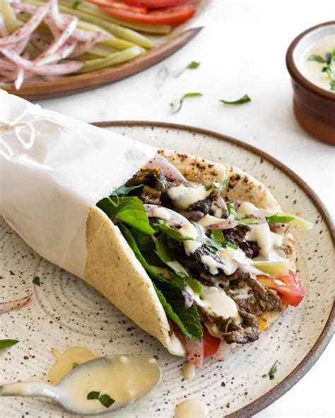 Beef and Lamb Shawarma Wraps - Forks and Foliage