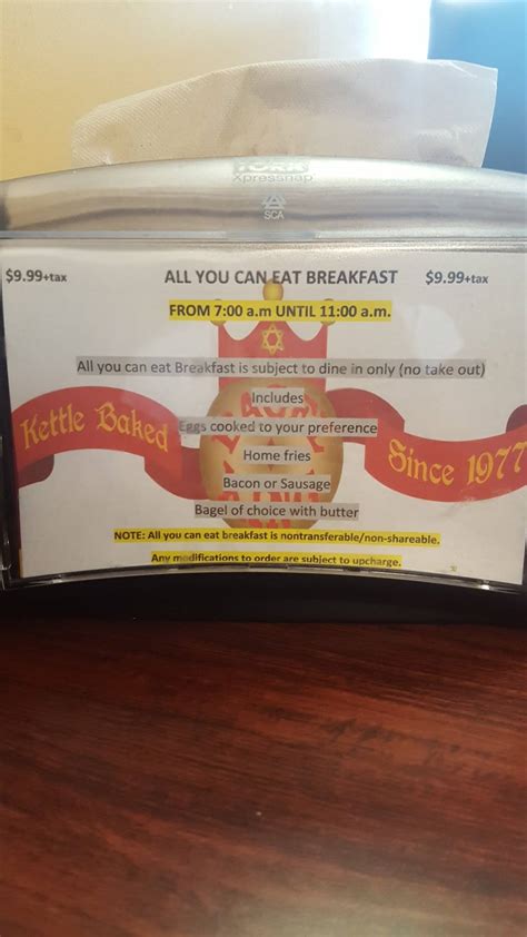 Menu at Bagel King restaurant, Lake Mary, W Lake Mary Blvd #112