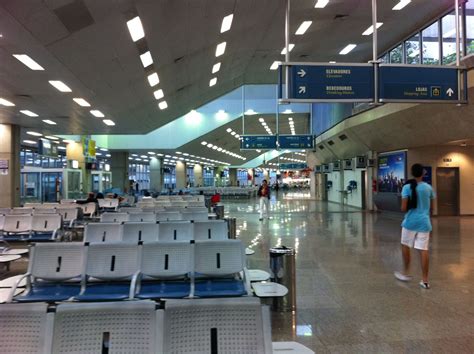 Squeaky clean domestic departure terminal at Rio de Janeiro's Galeão International Airport ...