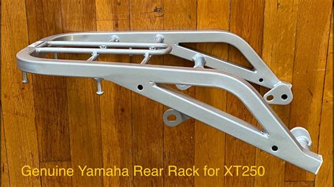 Yamaha XT250 - Rear Rack - Genuine Yamaha Accessory - YouTube