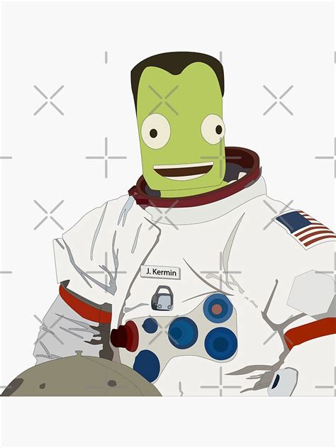 "Jebediah Kerman Kerbal Space Program" Sticker by jakefromsigfarm ...