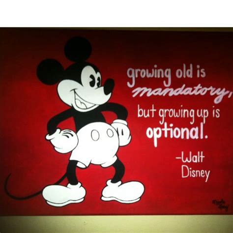 Hand-painted Mickey Mouse with inspirational Walt Disney quote. More Disney Love, Disney Magic ...