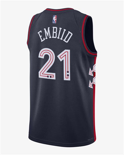 Jersey Nike Dri-FIT Swingman de la NBA para hombre Joel Embiid Philadelphia 76ers City Edition ...