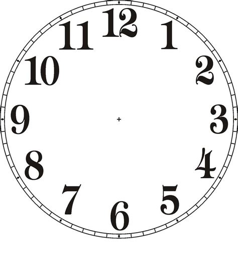 Smart Clock Face Template Printable Number Worksheets For Preschoolers