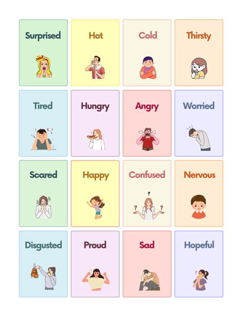 Free Emotions Flashcards for Autism and Speech Therapy | AutisticHub