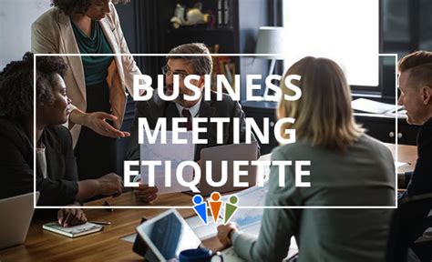 Business Meeting Etiquette | Blog - DataTech Business Centre