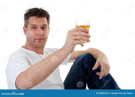 Cheers, Man is Toasting with Beer Stock Photo - Image of glass, alcohol: 20005246