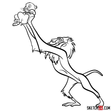 How To Draw Rafiki From The Lion King at How To Draw